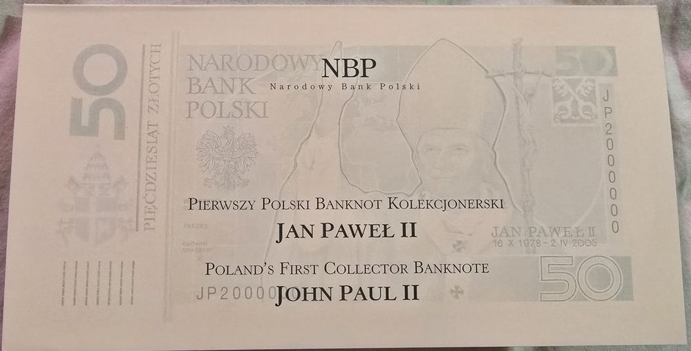 Prima bancnota comemorativa emisa de Polonia