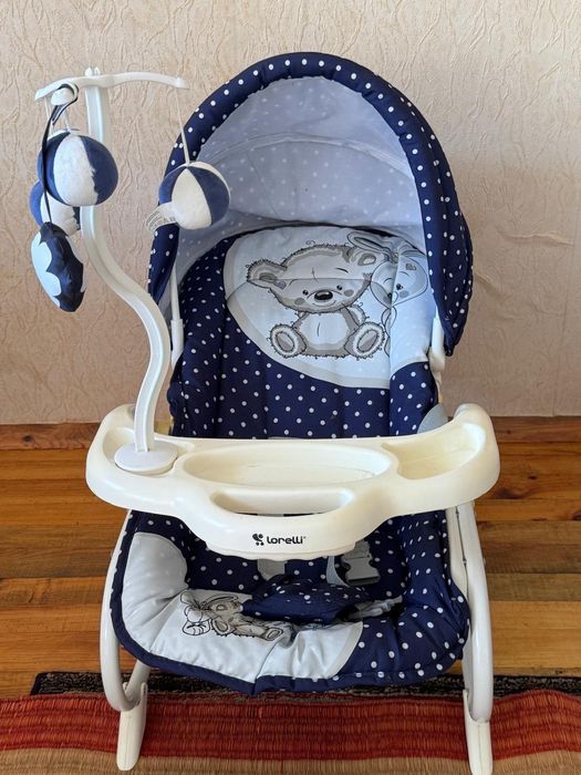 Шезлонг и столче за хранене 2в1