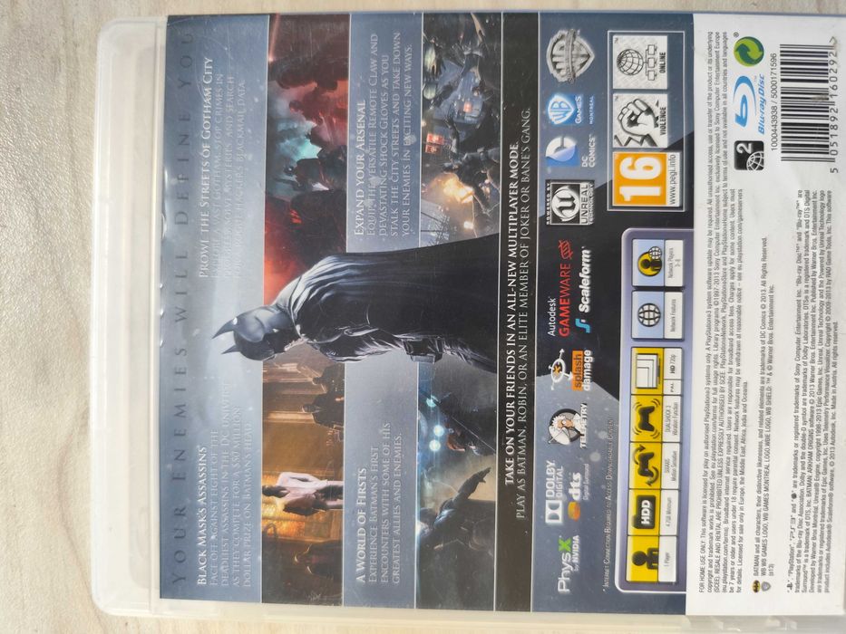 Batman Arkham Origins PS3 игра