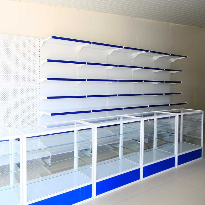 Oynaly prilavkalar, Акция, savdo uskunalari vitrinalar stellajlar