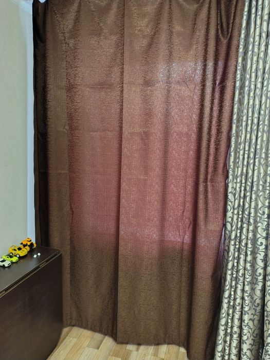 Шторы блекаут. Коричневые