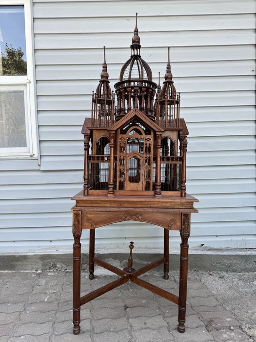 Антикварный домик для птиц викторианском стиле Франция 19в