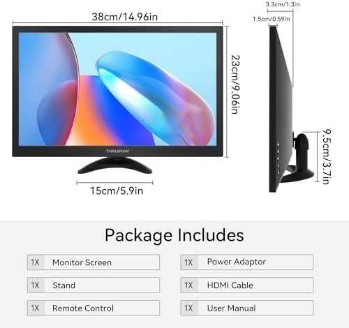 Thinlerain 15.6" монитор 1600×900 HDMI VGA