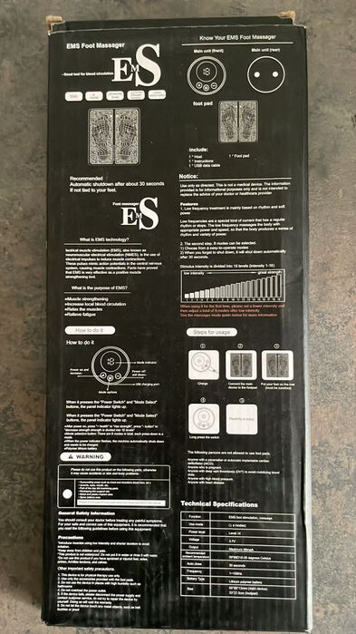 Aparat masaj picioare EMS, Acupuntura,stimulare musculara