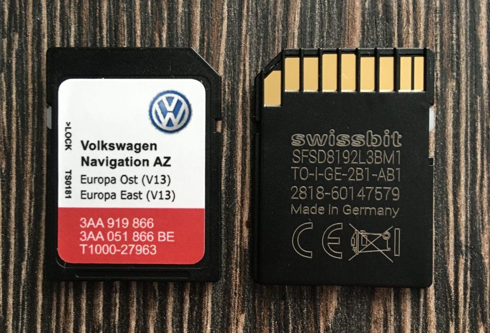 НОВО 2021гд Сд Карта RNS 315 EAST Europe V13 SD card RNS315 SEAT SKODA