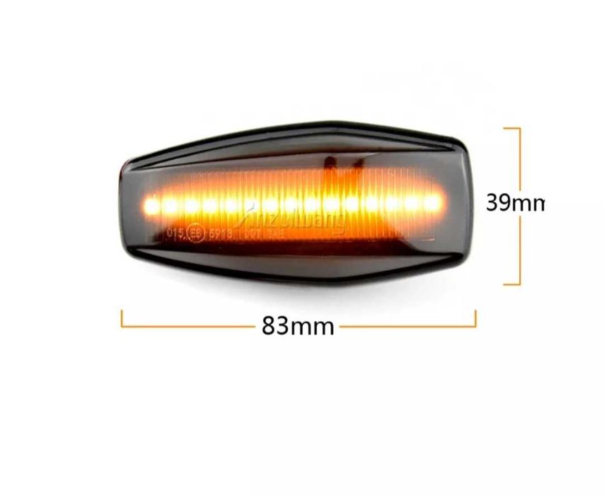 Динамични бягащи мигачи за калника лед черни за Хюндай Hyundai Tucson