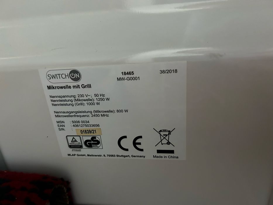 Cuptor microunde Swich On