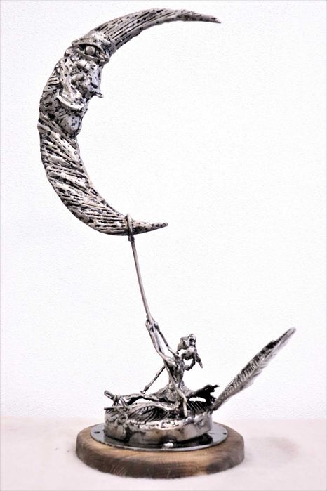 Sculptura Luna-indragostiti- Semnata Razvan Ghita-cadou deosebit