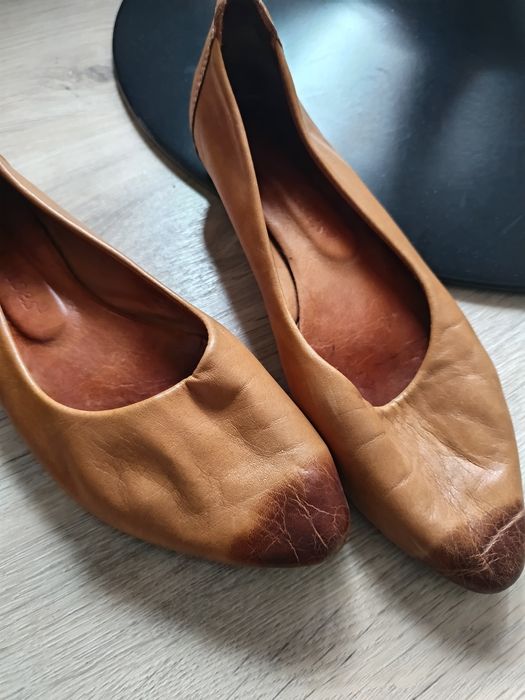 Балерини - сандали камел 37