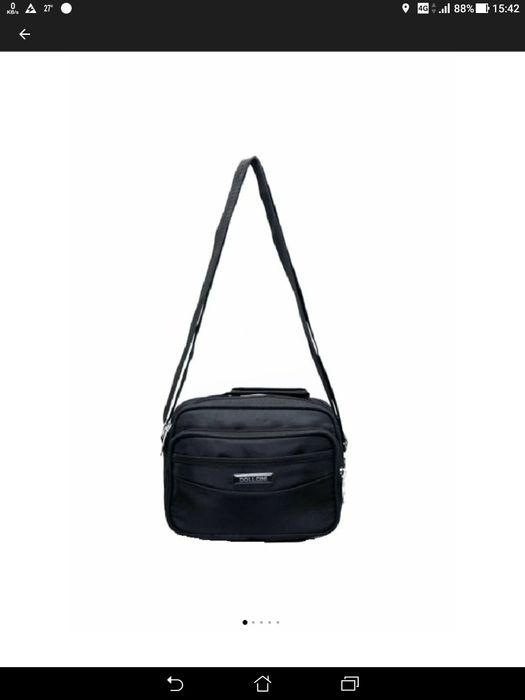 Geanta umar barbati, neagra, Dollcini