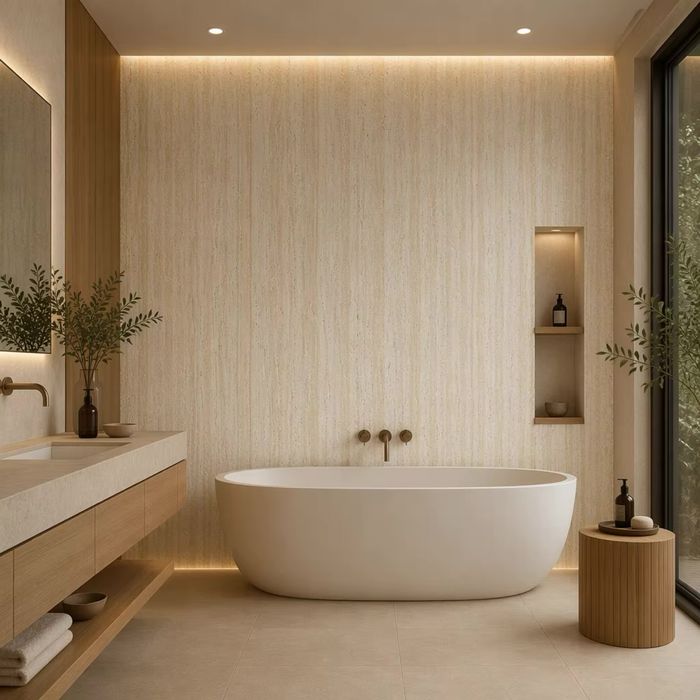 Piatra flexibila travertine 1200x600x0,3 mm