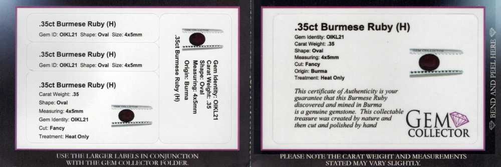 Rubine nemontate 0,35 -0,91 ct. cod 8641,8642,9583,9584,9585,9587