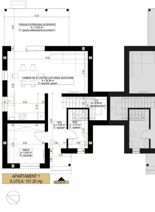 Despartit prin casa scarii! Zona buna! Asfalt! Toate utilitatile!