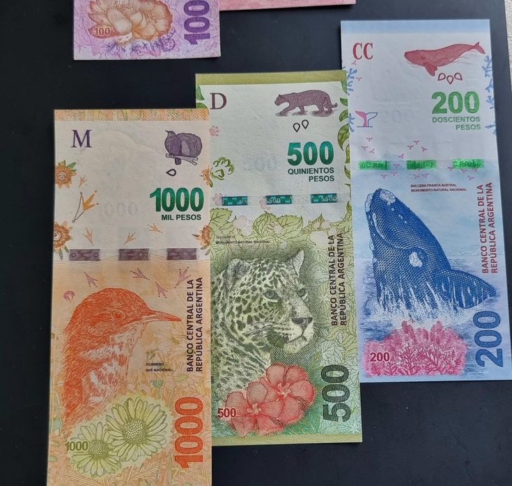 Аржентина.  20, 50 ,100 ,200,500 и 1000  песо.
2015 - 2024 година.
UNC