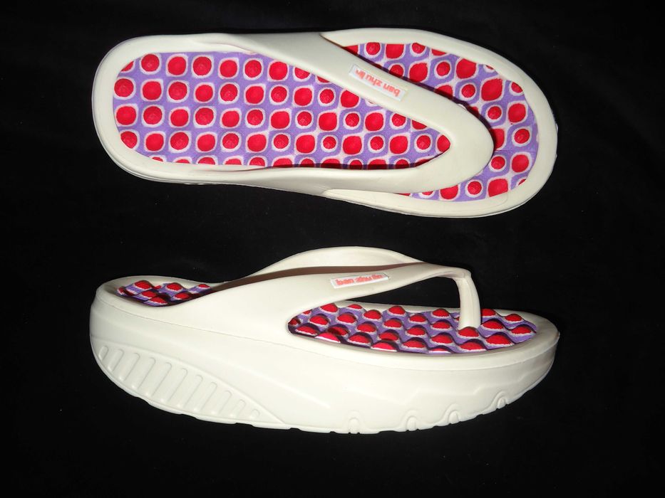 Slapi dama papuci flip-flops femei talpa convexa casa plaja slabit