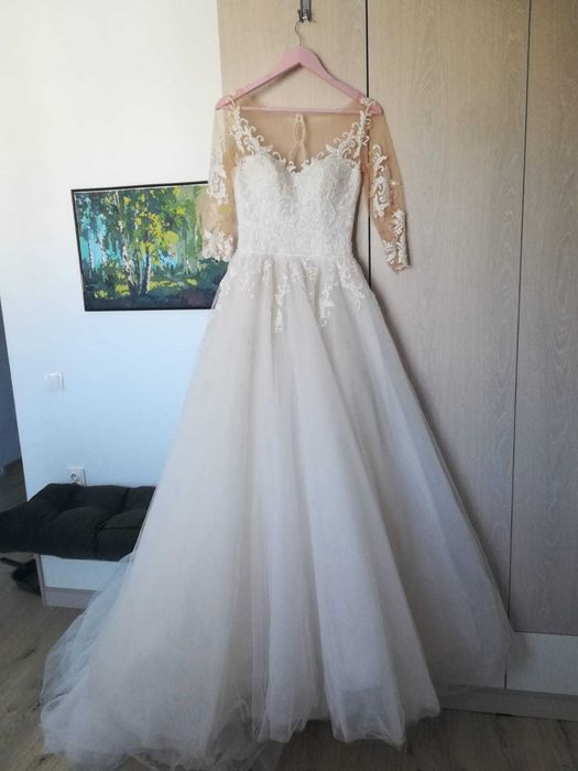 Rochie de mireasa A-line, Salon Maria, marimea 38