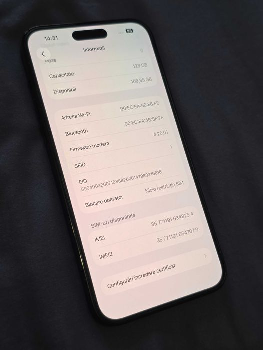 iPhone 14 Pro Max 128GB Black