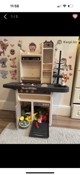 Кухня детская бежевая