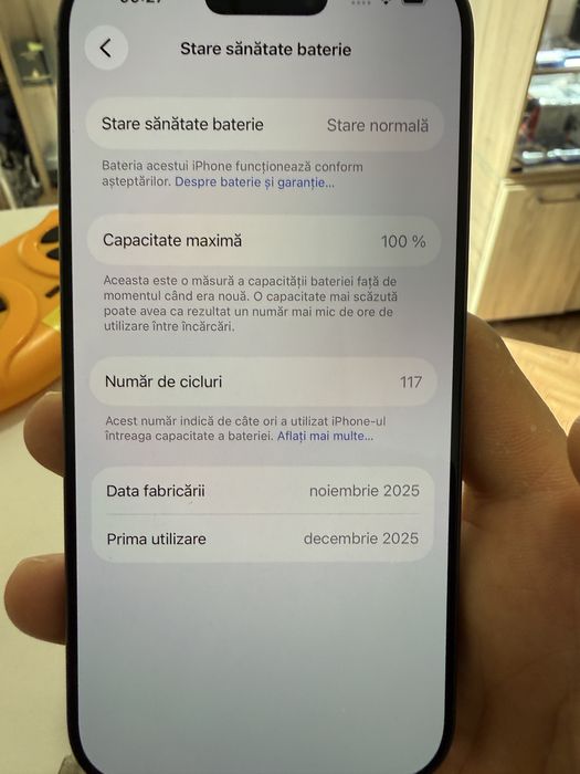 Iphone 17 256gb black baterie 100%
