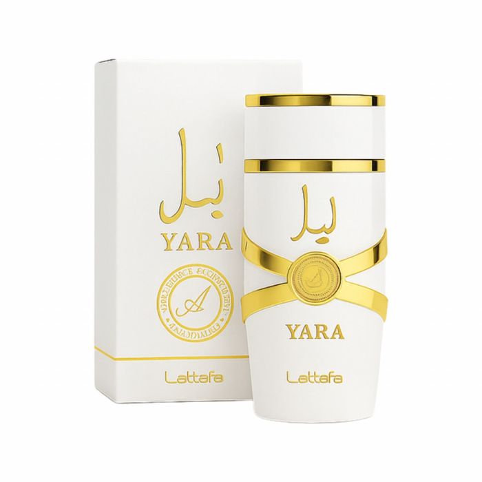 Дамски подаръчен комплект - Мече от рози 38 см + Арабски парфюм YARA