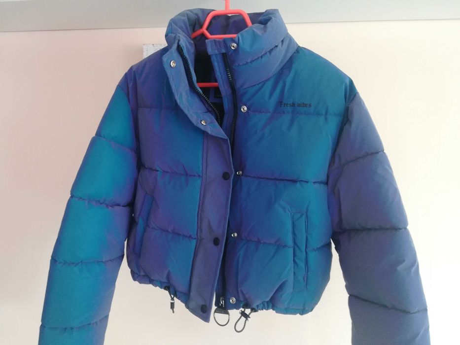 Geaca Bershka bomber holografic