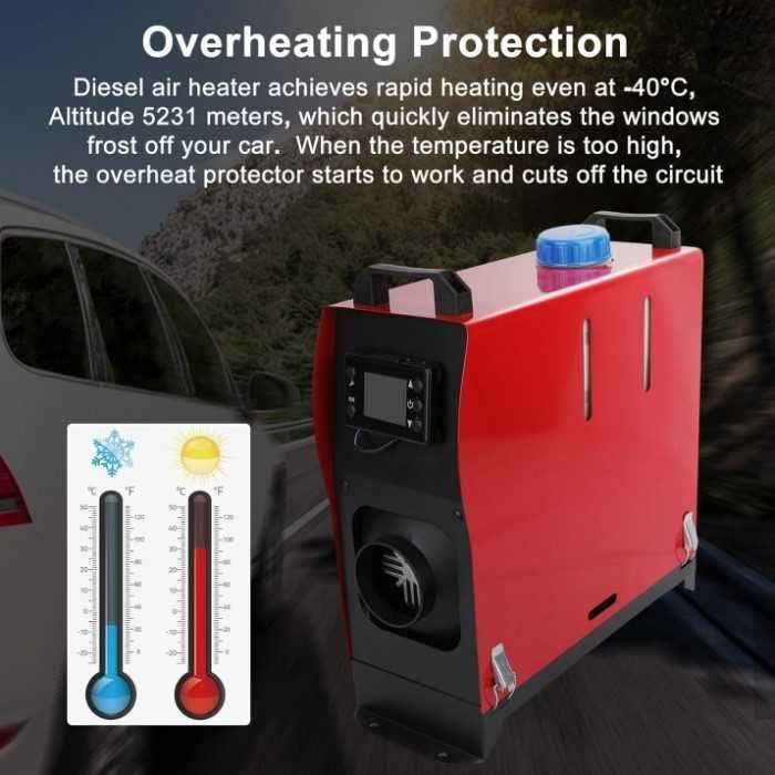 Суха дизелова печка Automat, Преносима, 8kw, 12V, За кемпер, каравана