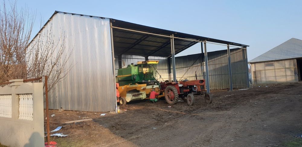 Vând structuri metalice cu dimensiunile 5 cu 20 pentru spălătorii