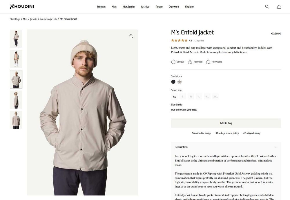 Houdini Enfold Jacket