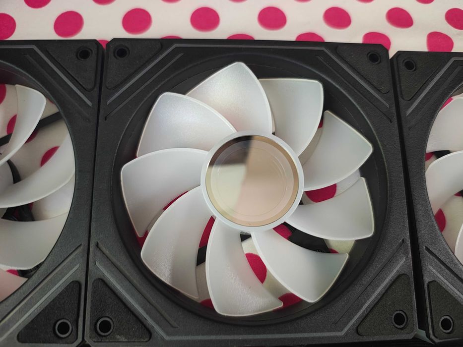 6 X Cooler Ventilator Acegeek ARGB PWM Infinity Mirror Black 120mm.