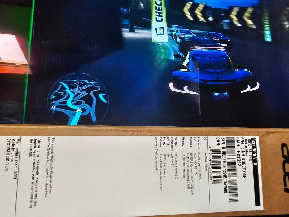 Laptop sigilat Acer Nitro v15 Procesor Intel Core I9 13900h, 1Tera ssd