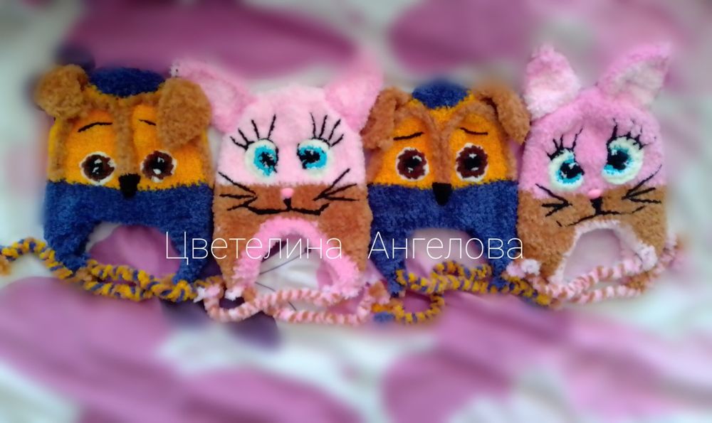 Ръчно плетени, плюшени и топли шапки