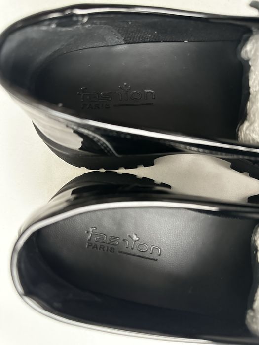 Лаковые лоферы, размер 37