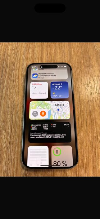 Айфон 16 PRO отличном состояний 256 ГБ, цвет белый, на гарантии