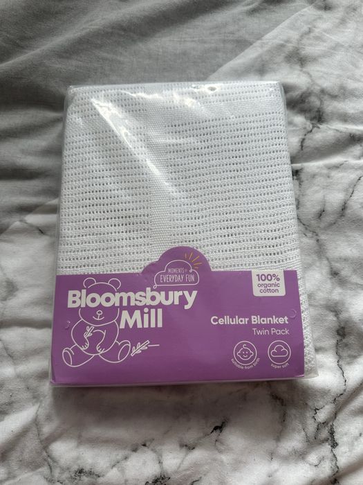 Set 2 Pături Cellular Bloomsbury Mill – 100% Bumbac Organic , NOI