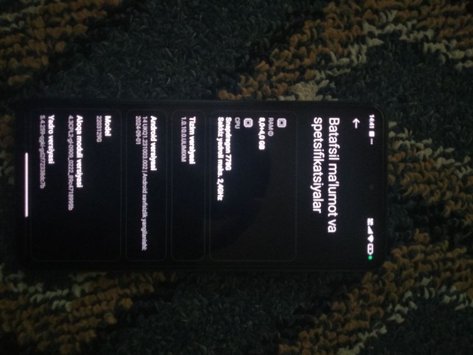 Xiaomi 12 lite sotiladi