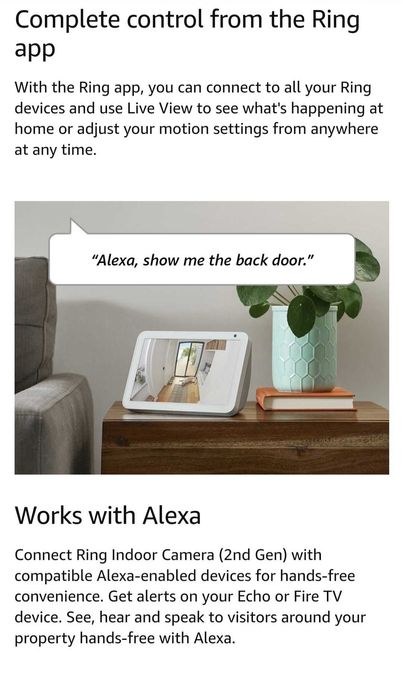 Умна Камера за видеонаблюдение Ring HD2