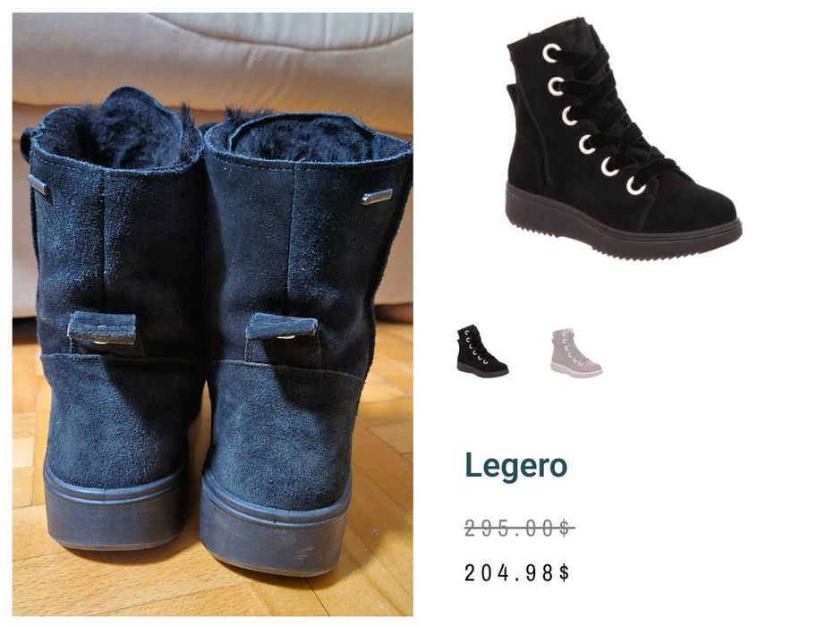 Cizme Legero Camino Gore-Tex, Piele Întoarsă, Lățime G - Femei 38