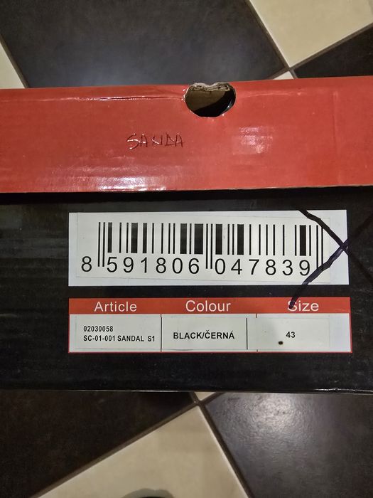 SANDALE DE LUCRU -Noi- Marimea 43