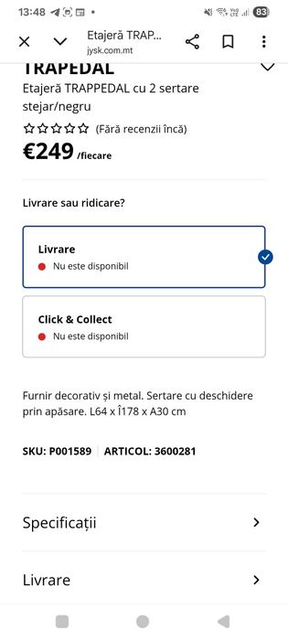 Raft dublu desing industrial