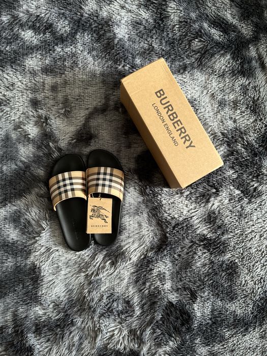 тапочки от burberry