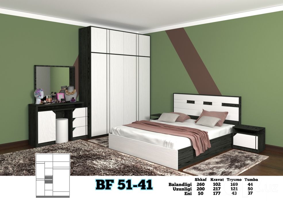 Mebel spalniy garnitura kamplekt hay tek