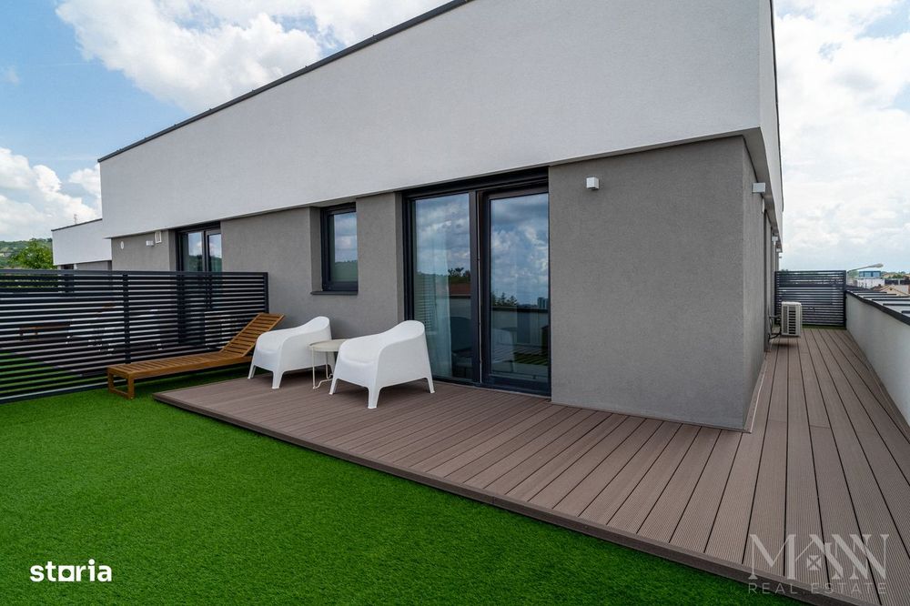 Apartament 2 camere + terasa 44 mp de închiriat | Bloc Verde, Clujului