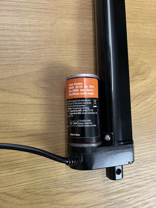 Actuator Liniar 12v , cursa de 500 mm,forta  impinge 1000N(100KGF) NOU