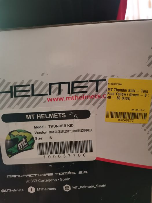 Детска каска за мотор, скутер, картинг MT Thunder Kids