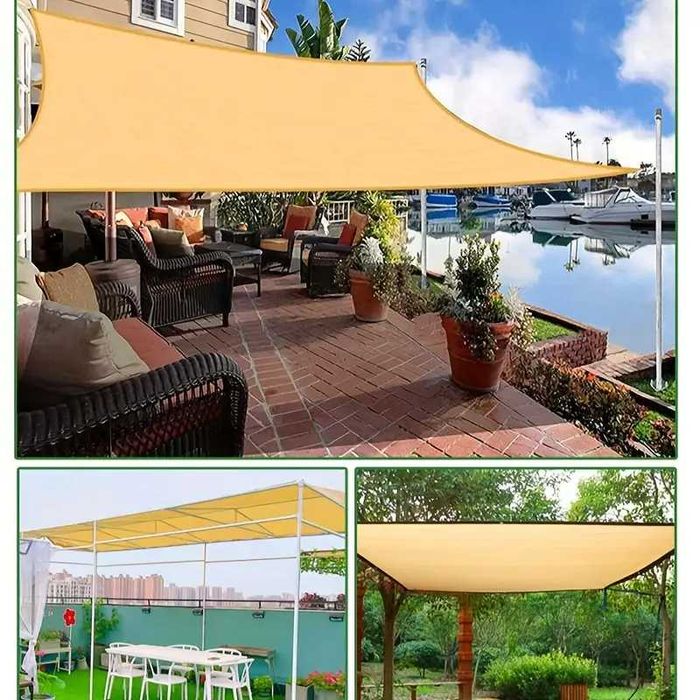 Слънцезащитна Тента - сенник за плътна сянка за градина 2х3, 3х4, 3х5