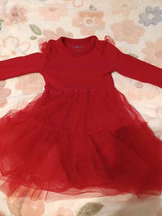 Rochie roșie fetițe 92