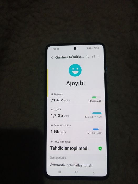 Samsung A51 holati yaxshi