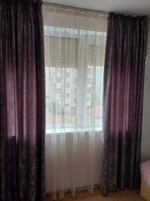 Пердета сиви,отенък розово