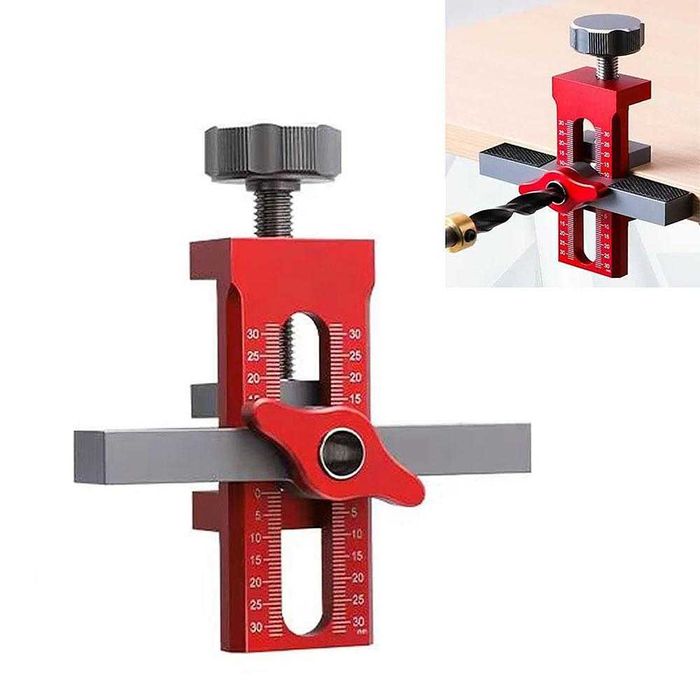 Шаблон за монтаж на врати на мебели, 0-55 мм, 7-40 мм