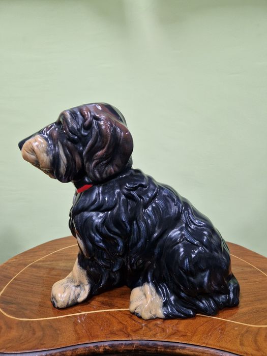 Страхотна антикварна немска керамична фигура статуетка